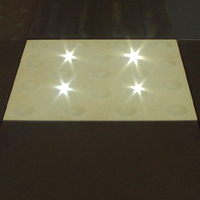 tactile paving with fibre light